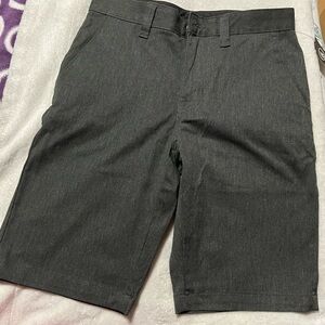 Volcom Charcoal Flat Front Shorts